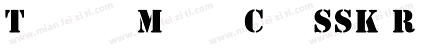 TemplateMediumCapsSSK Regular字体转换